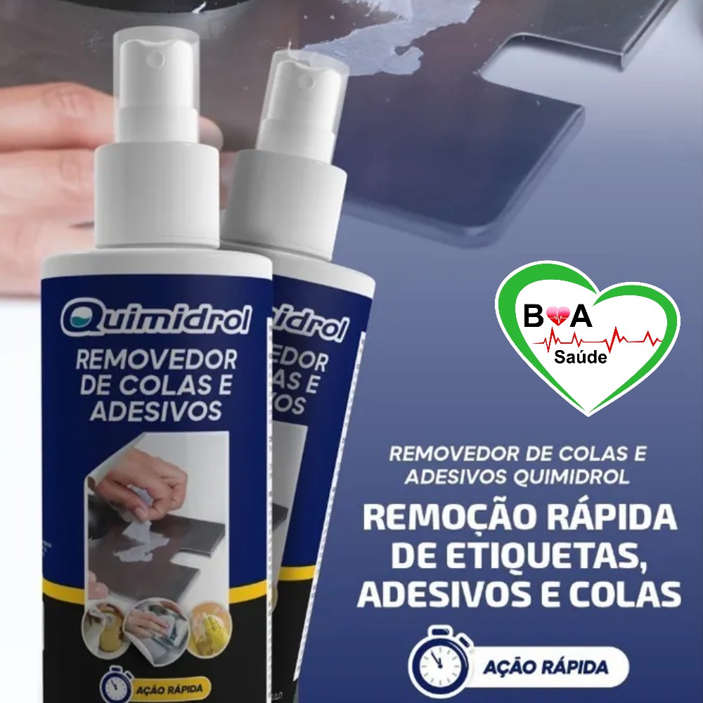 REMOVEDOR DE COLA E ADESIVOS PARA MATERIAIS DIVERSOS 120 ML QUIMIDROL ...