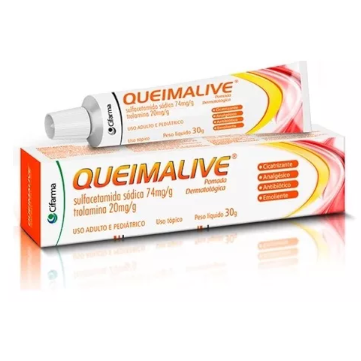 Queimalive Pomada Cicatrizante Para Queimaduras 30g Cifarma - BOA SAUDE ...