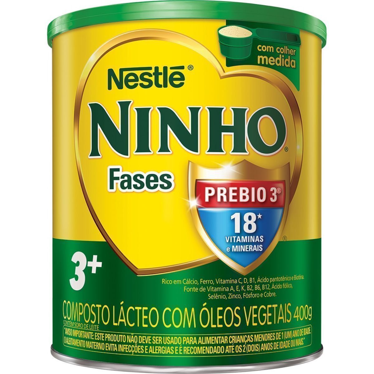 LEITE PO NINHO 400G PREBIO FASES 3+ - Dular Supermercados e Da Casa  E-Commerce