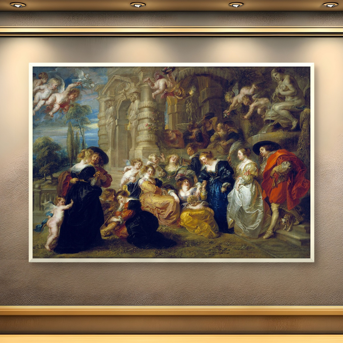 Quadro Decorativo Artistas Famosos Jardim do Amor Peter Paul Rubens ...
