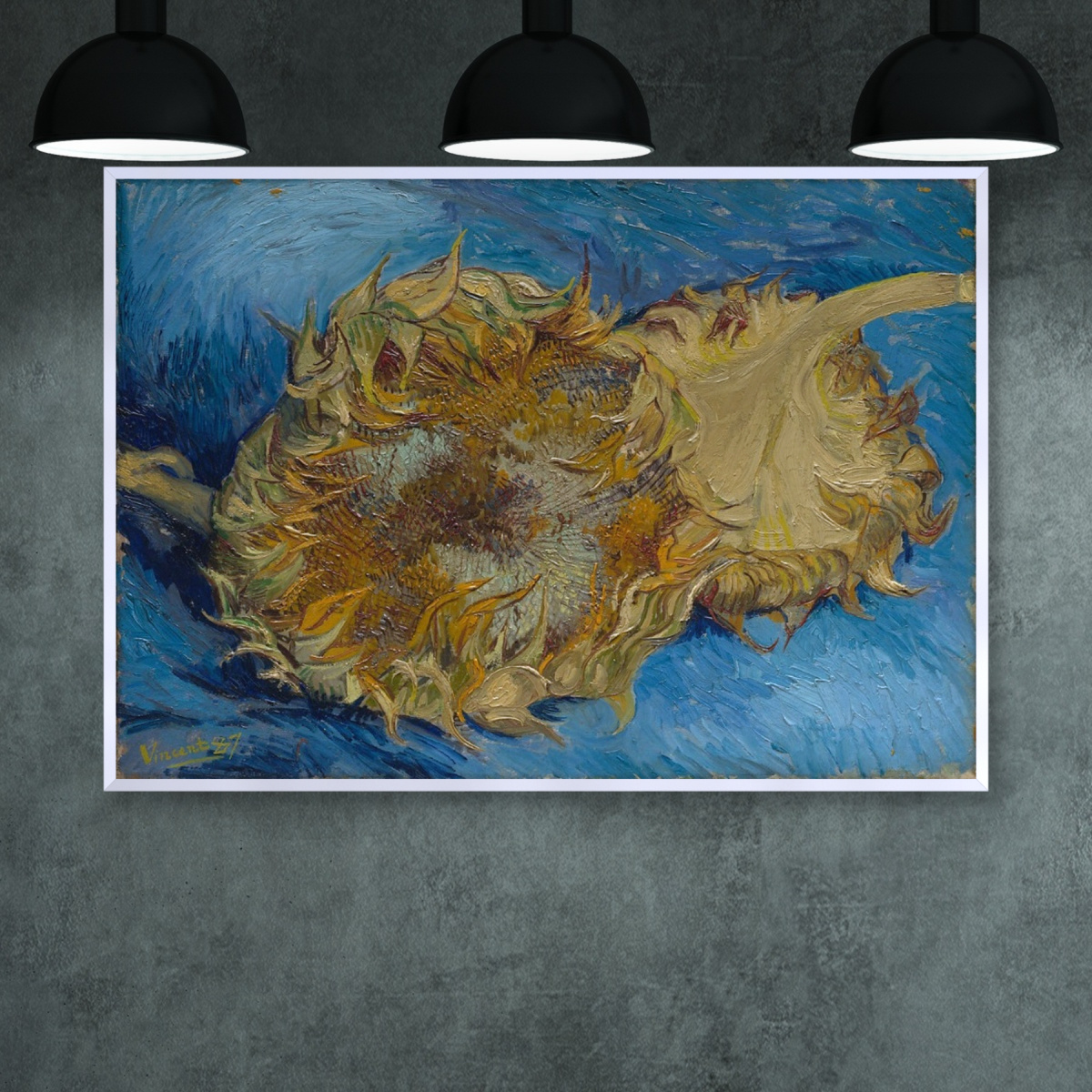 Quadro Decorativo Florais Girassóis Deitados Van Gogh 6509 | Meuri ...