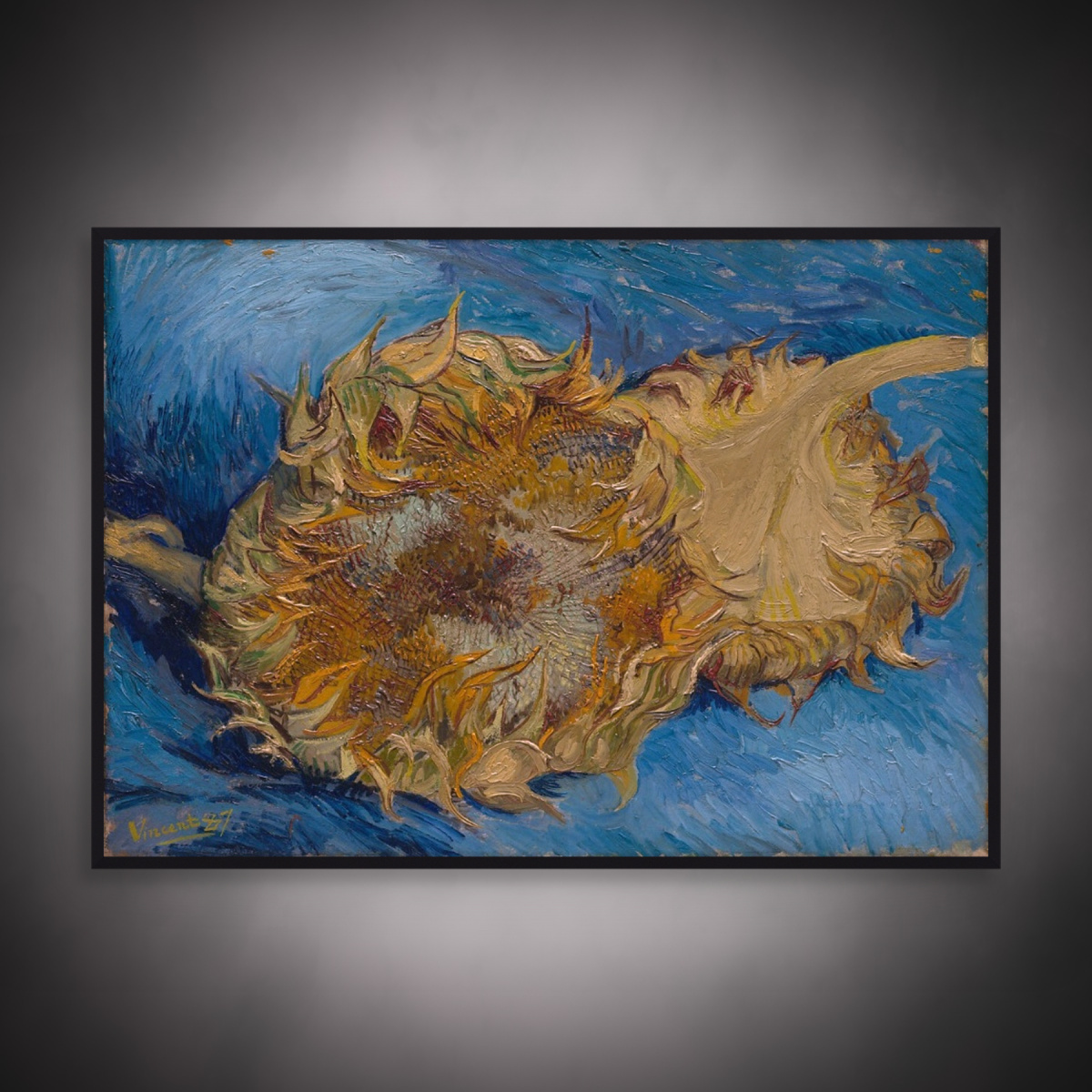 Quadro Decorativo Florais Girassóis Deitados Van Gogh 6509 | Meuri ...