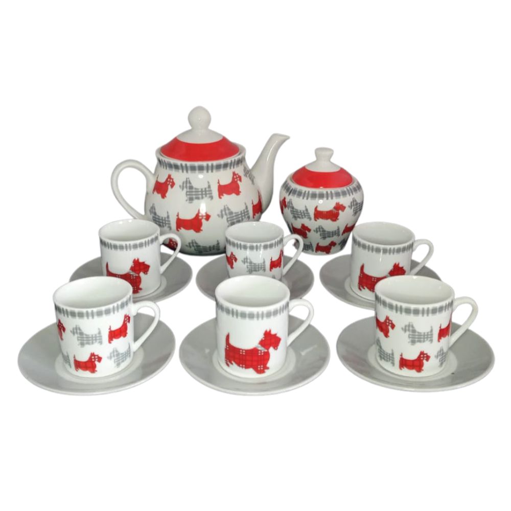 Jogo de chá infantil de porcelana  Toy tea set, Porcelain tea set, Mini  tea set