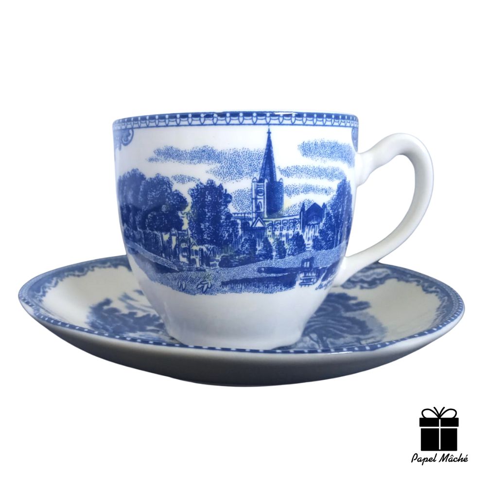 Conjunto De Chá e Café Estilo Britânico Porcelana Chinesa Bule Xícara  Colher Com Bandeja 10 Peças