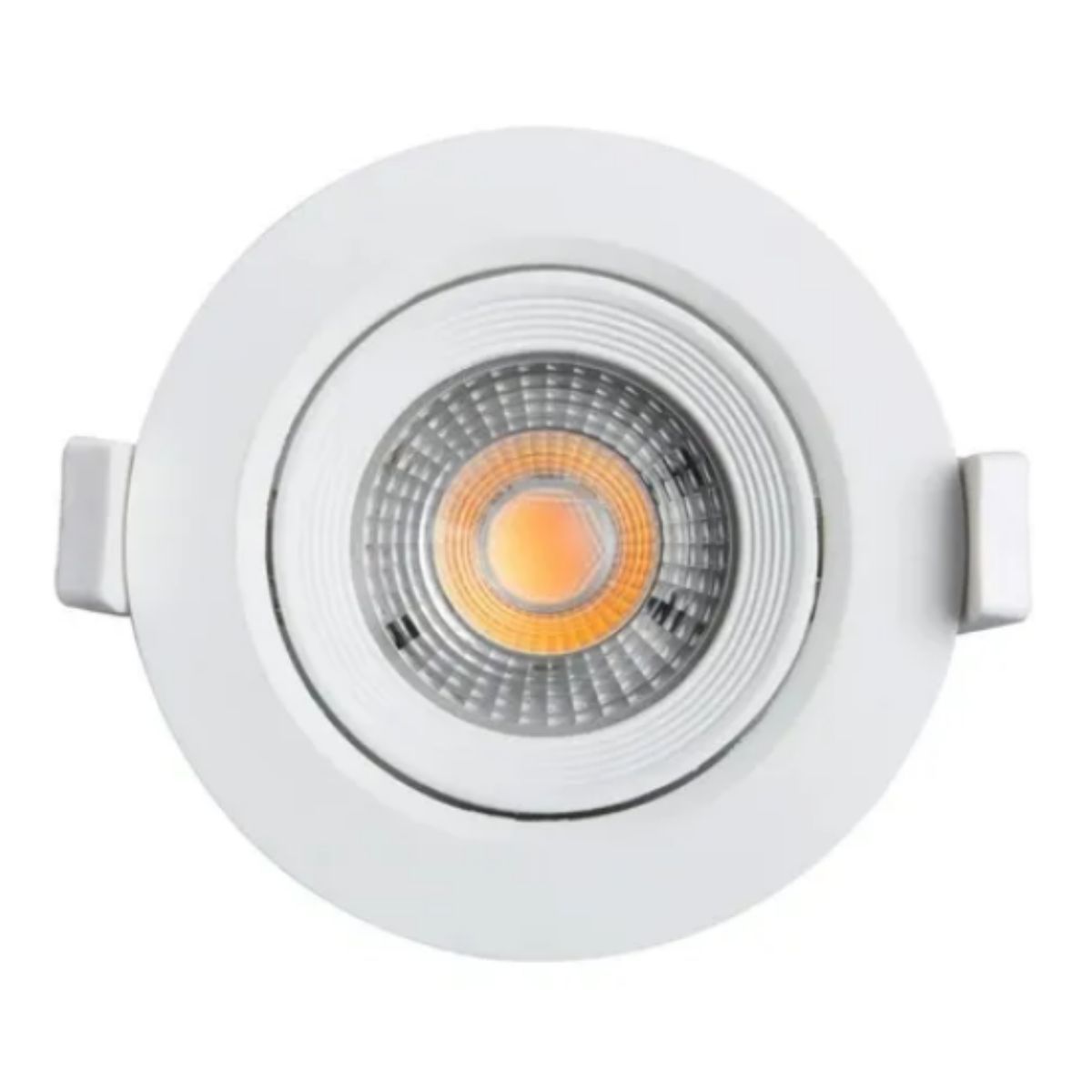 Spot LED Embutir Direcionável Redondo 3W Bivolt 3000K Branco Quente Galaxy  - Ciano Iluminação