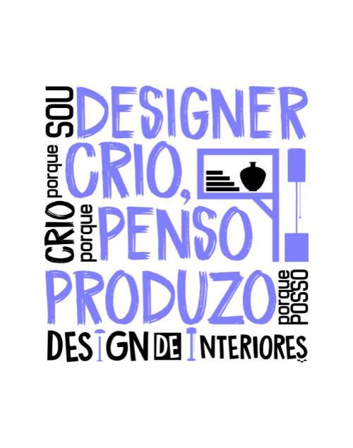 Camisa Universitária Design de Interiores - Me contrata - Basic ...