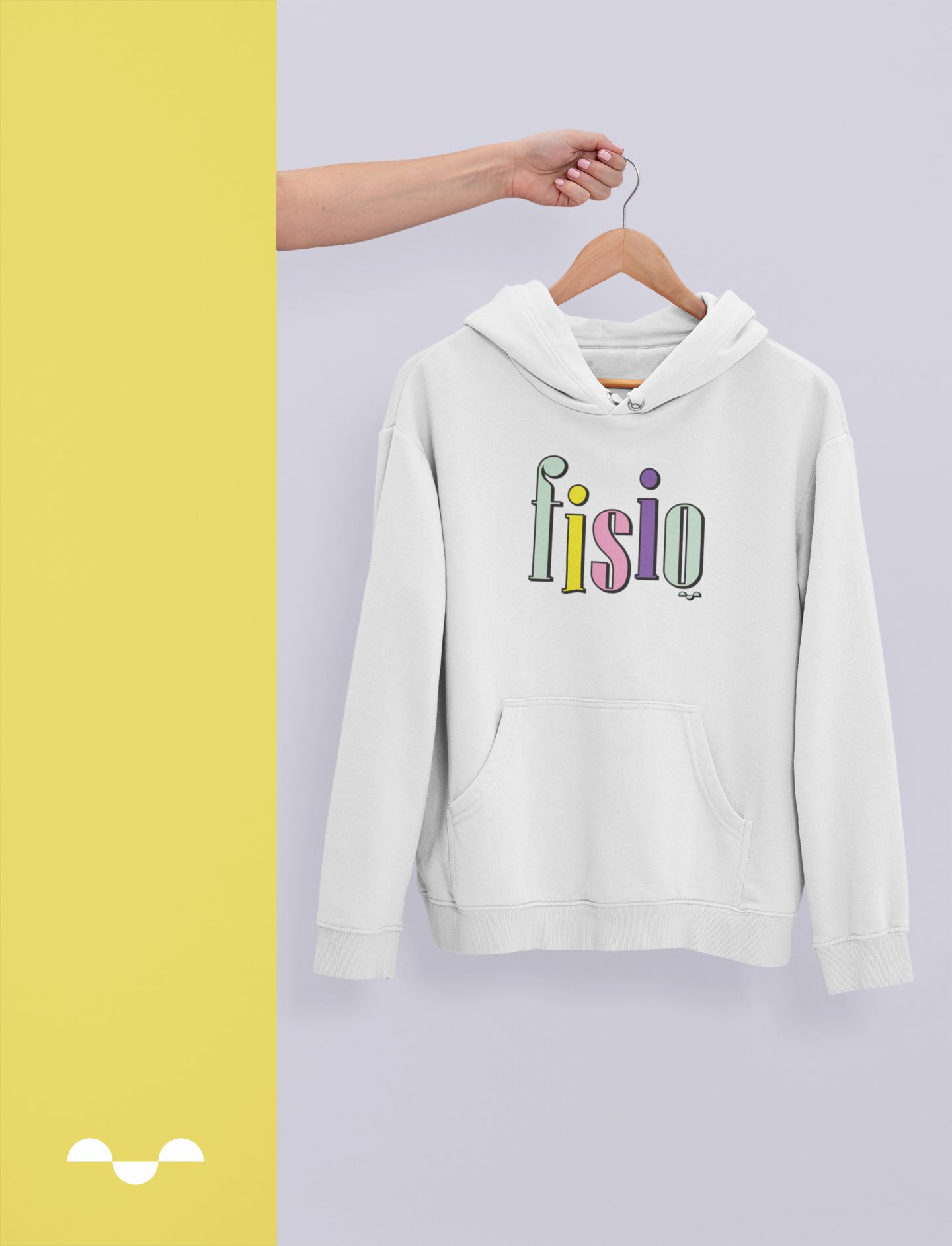 Moletom Canguru Flanelado Fisioterapia 90 s Estampamos a