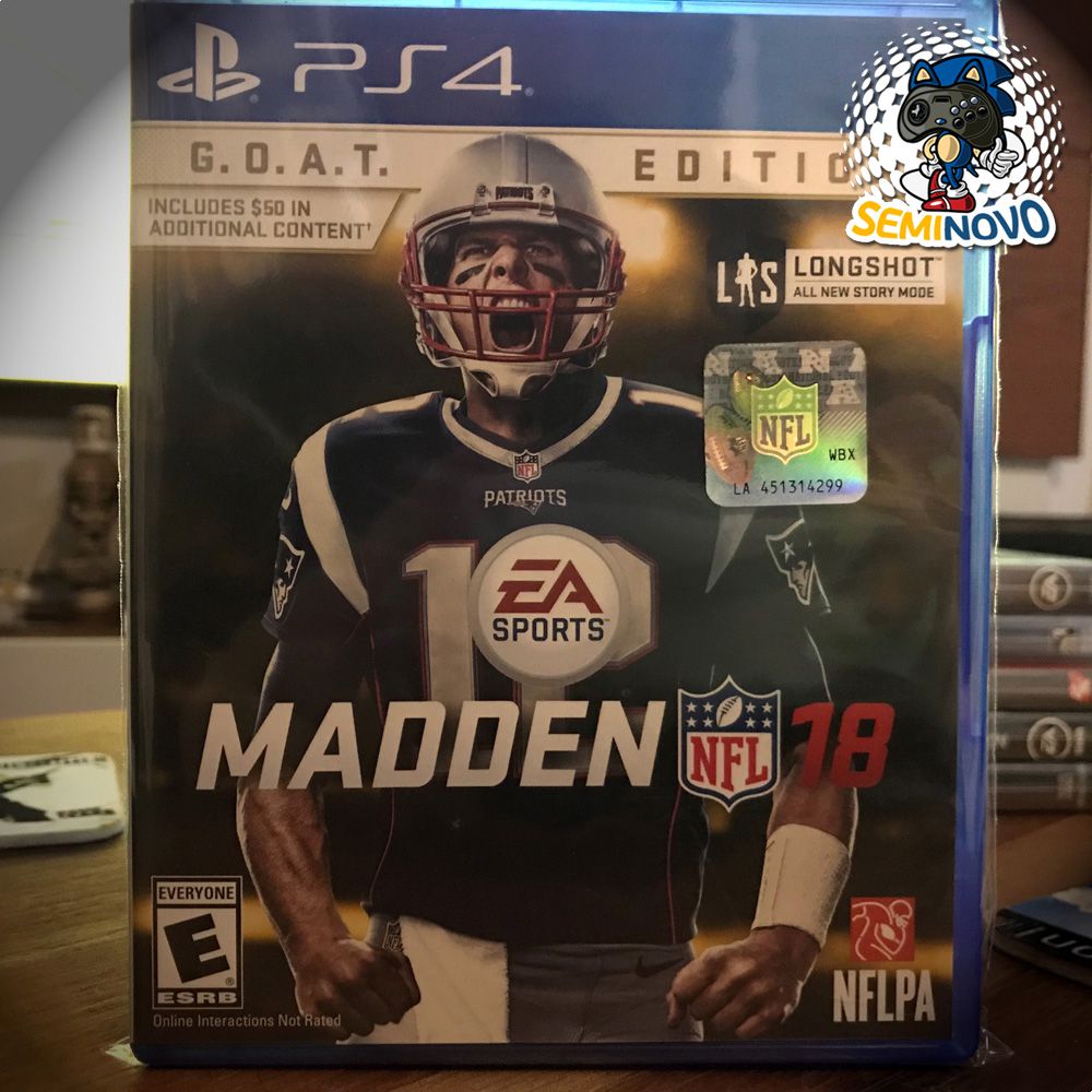 Madden NFL 18 - GOAT Edition - PS4 - Game com Café.com