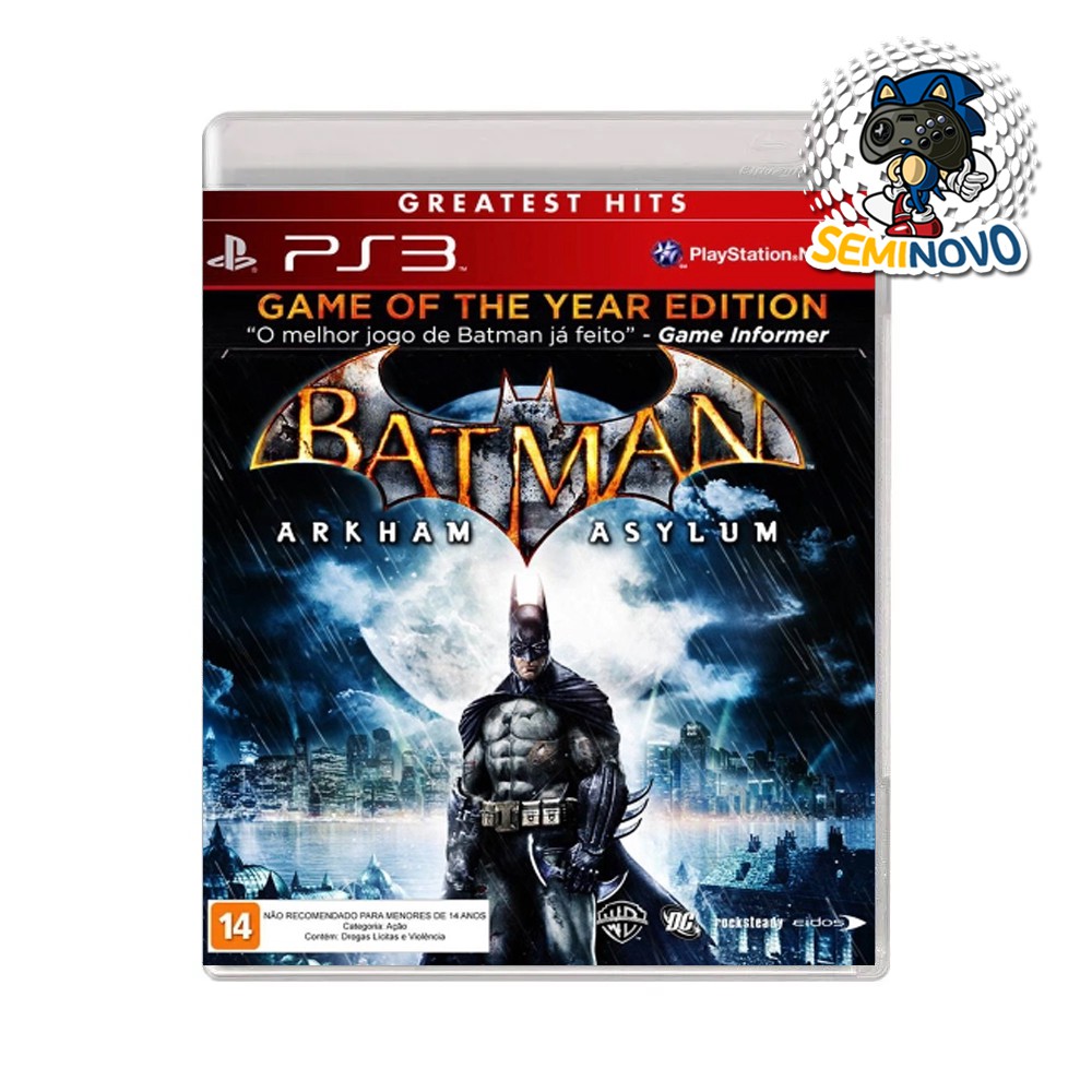 Seminovo - Batman Arkham Asylum - PS3