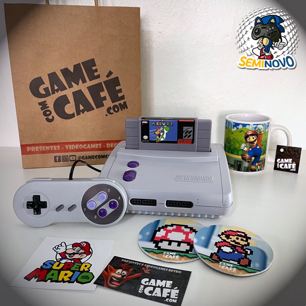 MINI Super Nintendo Retro - Game com Café.com