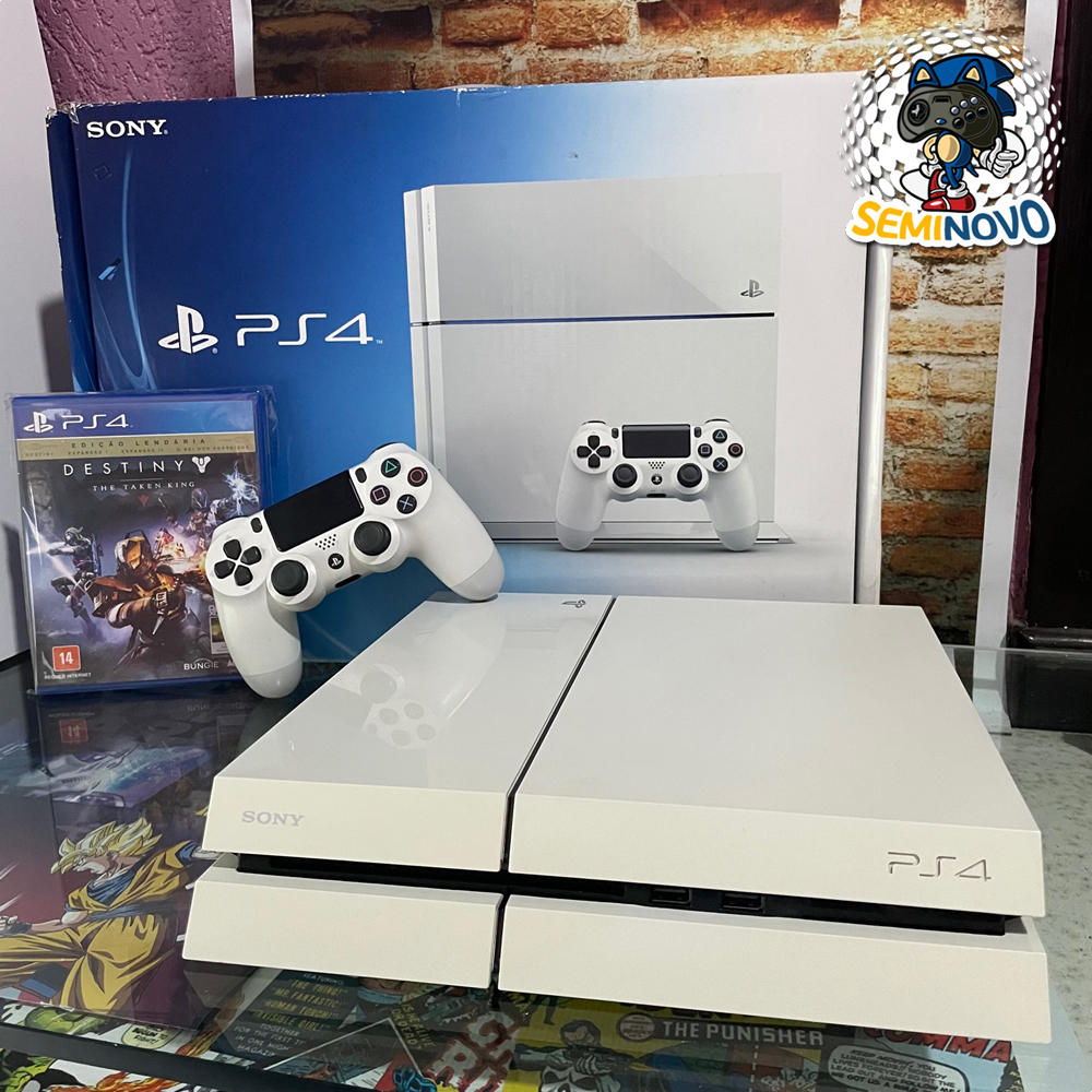 Playstation 4 branco ps4 500gb