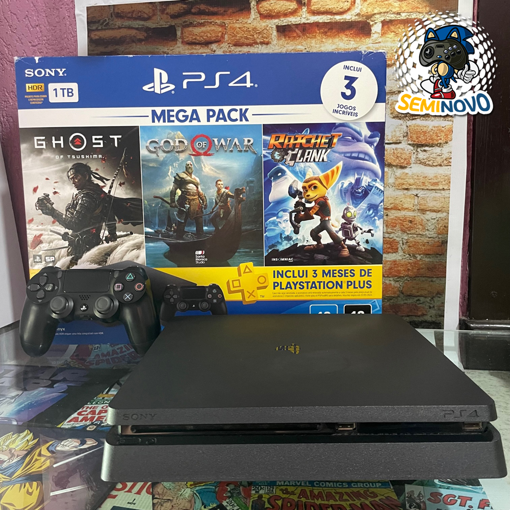 playstation 4 slim 1TB - Games Você Compra Venda Troca e Assistência de  games em geral