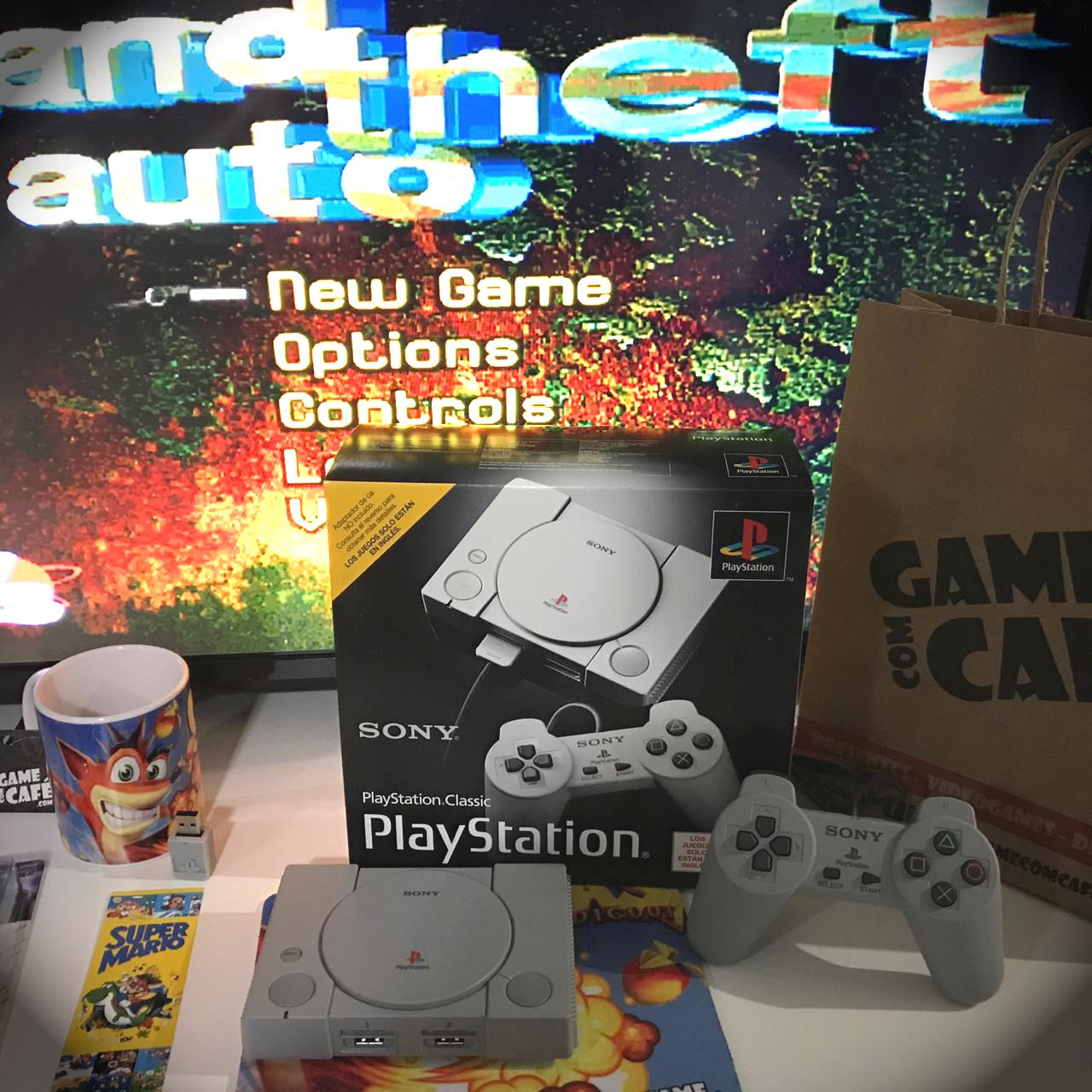 Playstation Classic Retro 64GB Game com Cafe