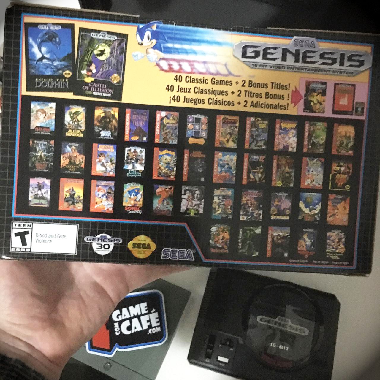 Mini SEGA Genesis 42 Jogos Mega Drive - Game com Café.com