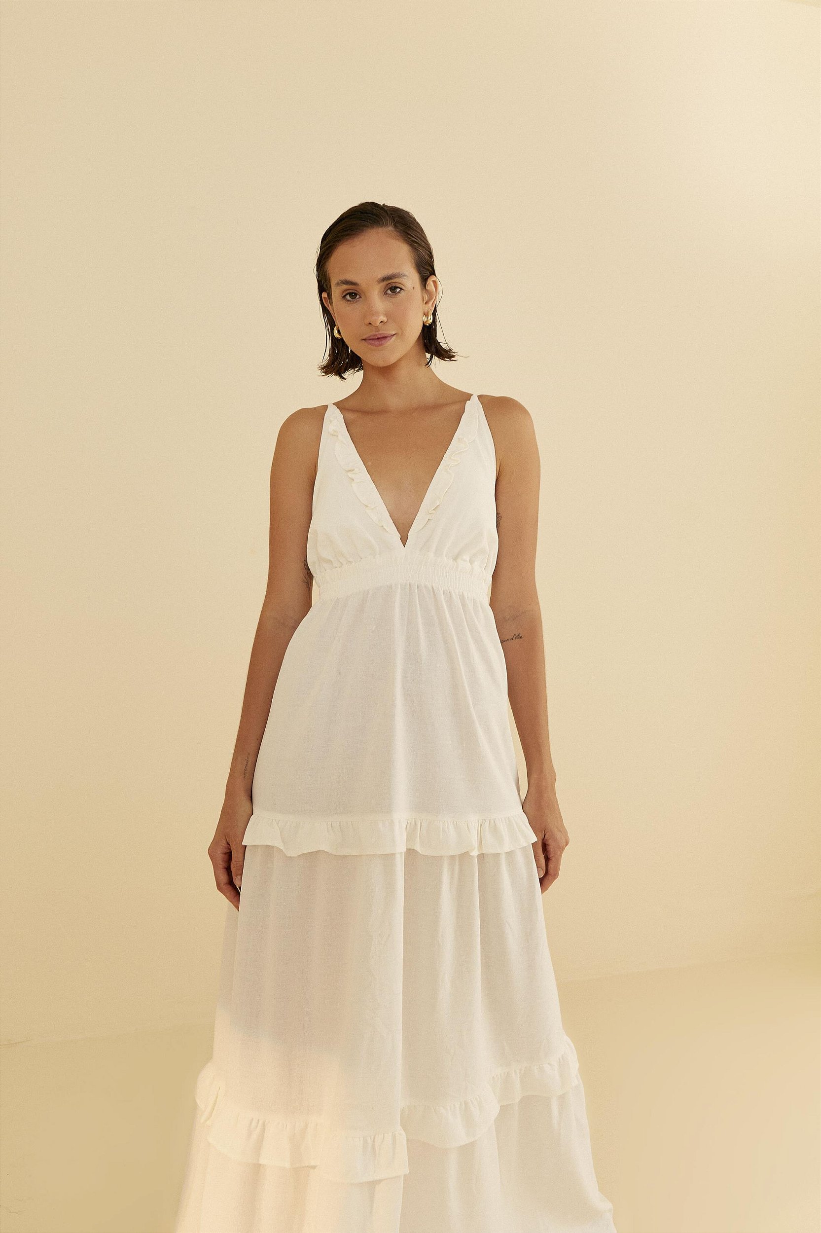 Vestido farm hot sale off white