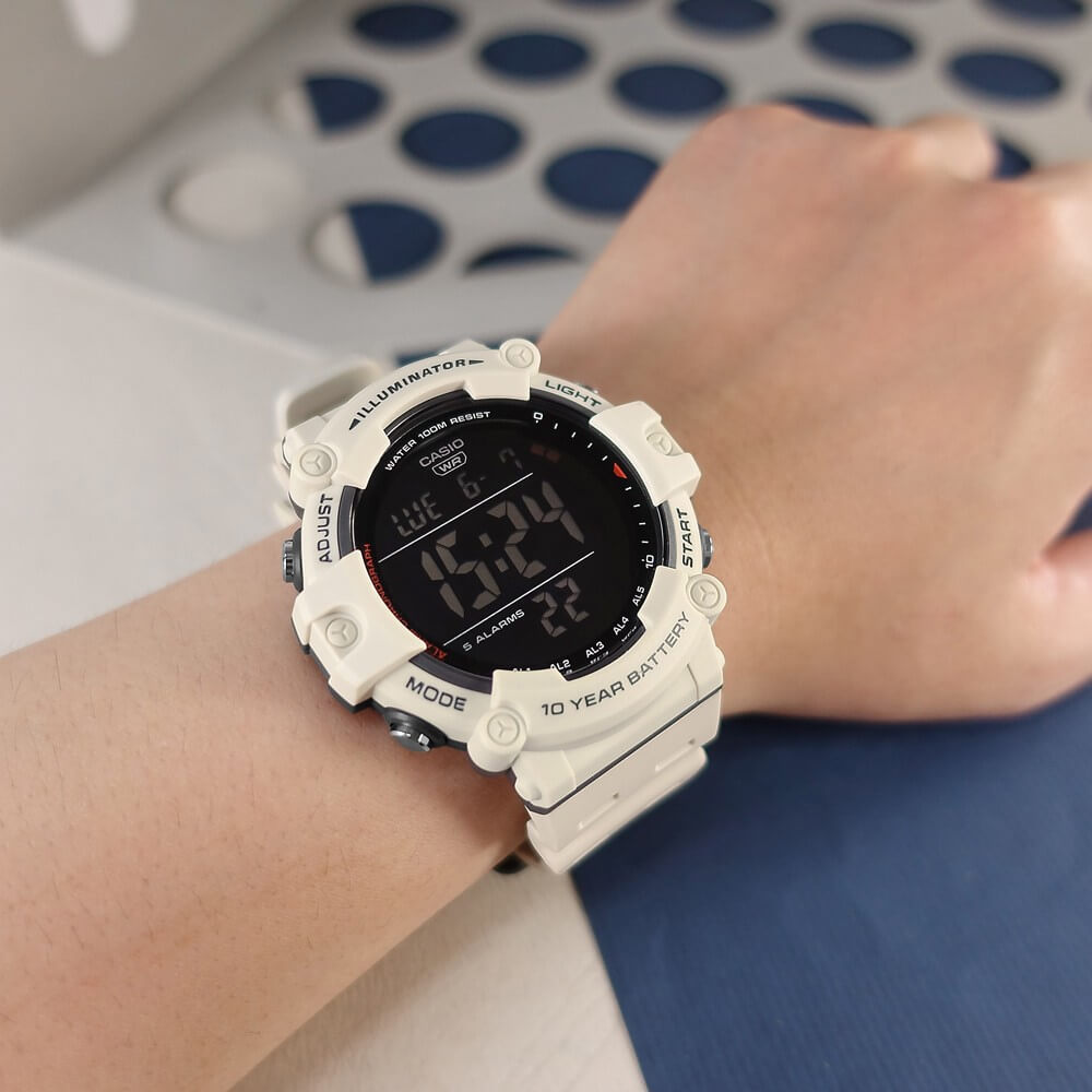 Casio Orologio Sportivo AE-1500WH-8B2, Uomo, Quarzo, Digitale, Resistente E Funzionale - 5