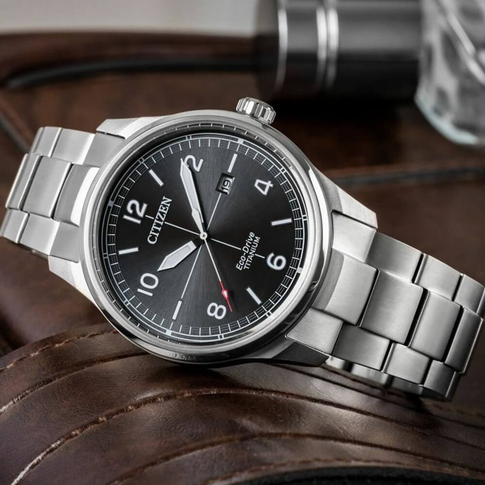 Rel gio Citizen Super Titanium Eco Drive Masculino BM7570 80E TZ2122 Rel gio Citizen Super Titanium Eco Drive Masculino BM7570 80E TZ2122