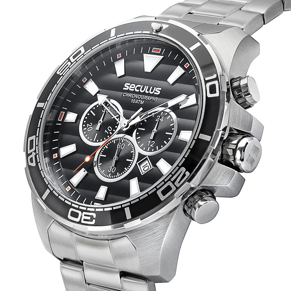 Relógio Seculus Masculino Cronógrafo 44076G0SVNA3 - Relógios NextTime