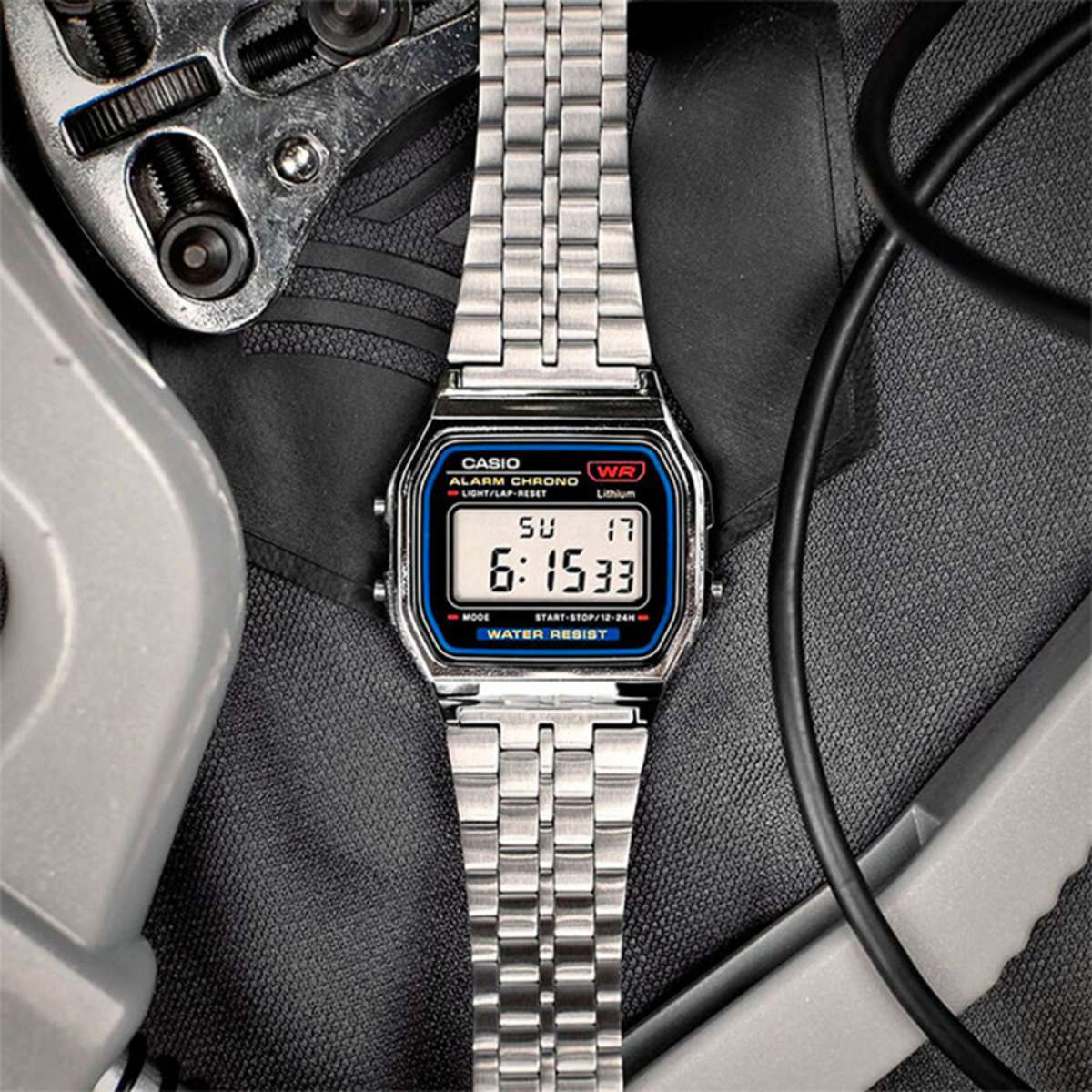 Relógio Casio Vintage Prata A159WA-N1DF – Digital Retrô e Clássico