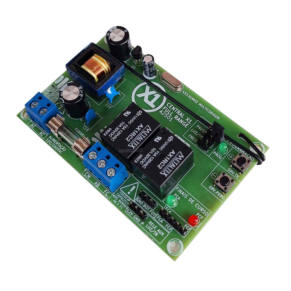Central de Portão X1 Full Range Ipec 1/3CV 127V 220V Automática - Telekin