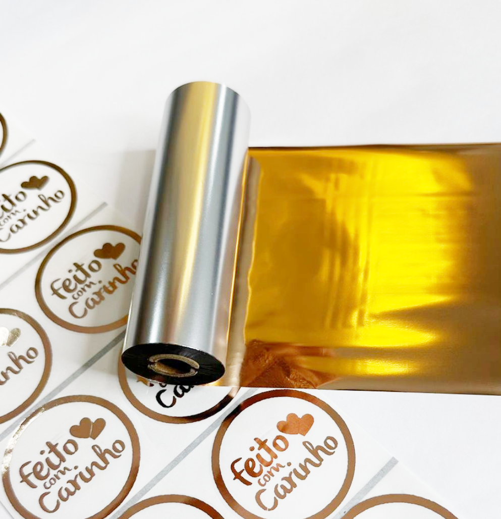 Ribbon ROSÉ metálico Para Fita Cetim E Etiquetas - Lion Mix