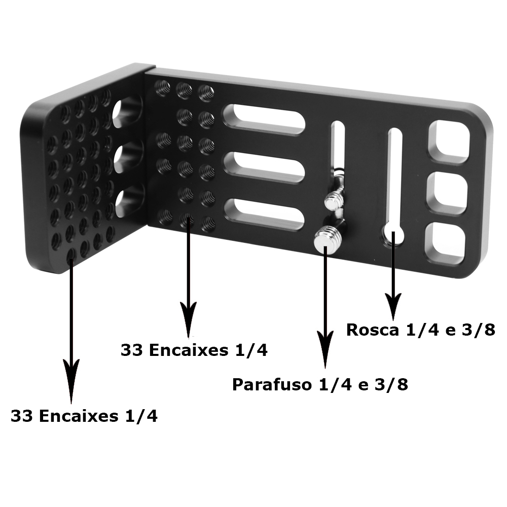 Plate em L para Estabilizador Gimbal - Phototech Acessórios para Foto e ...