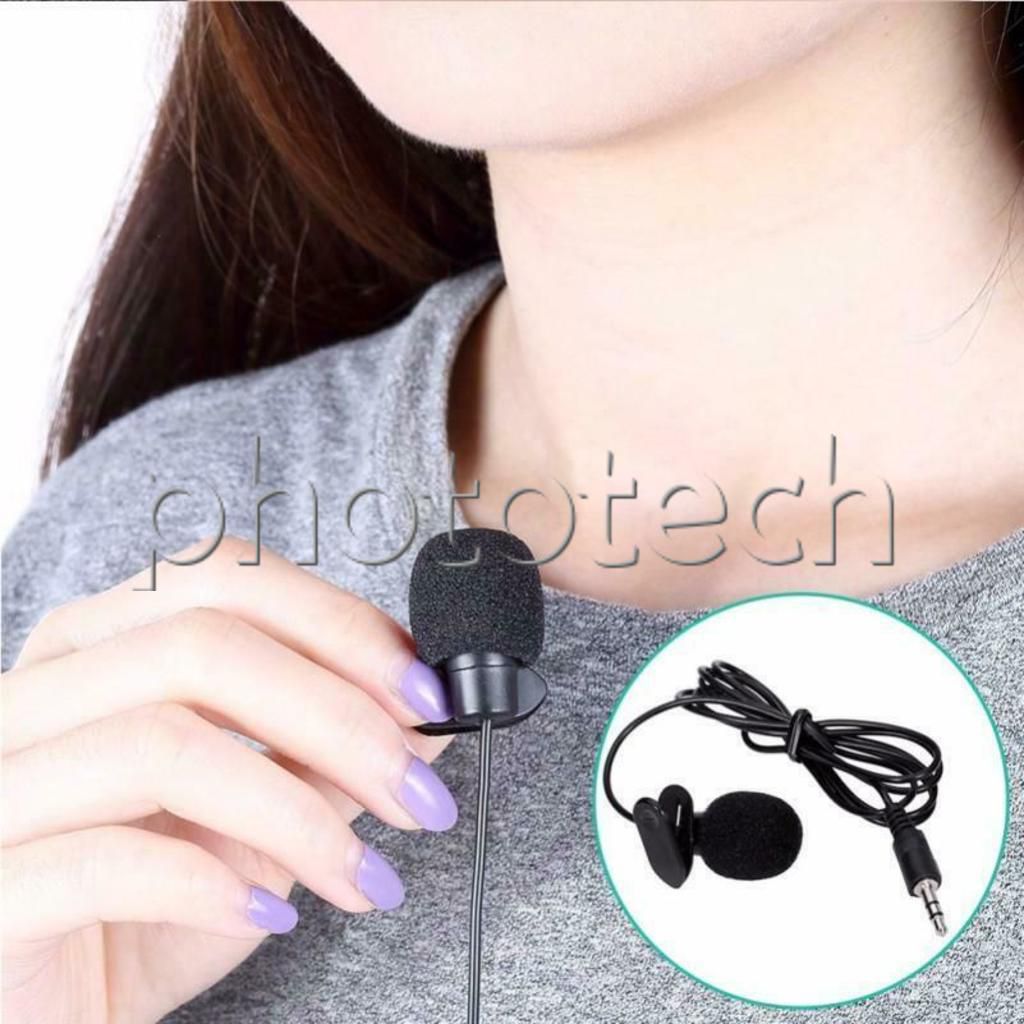 MICROFONE DE LAPELA COM CABO 1,40cm PARA CÂMERA - Phototech Acessórios ...