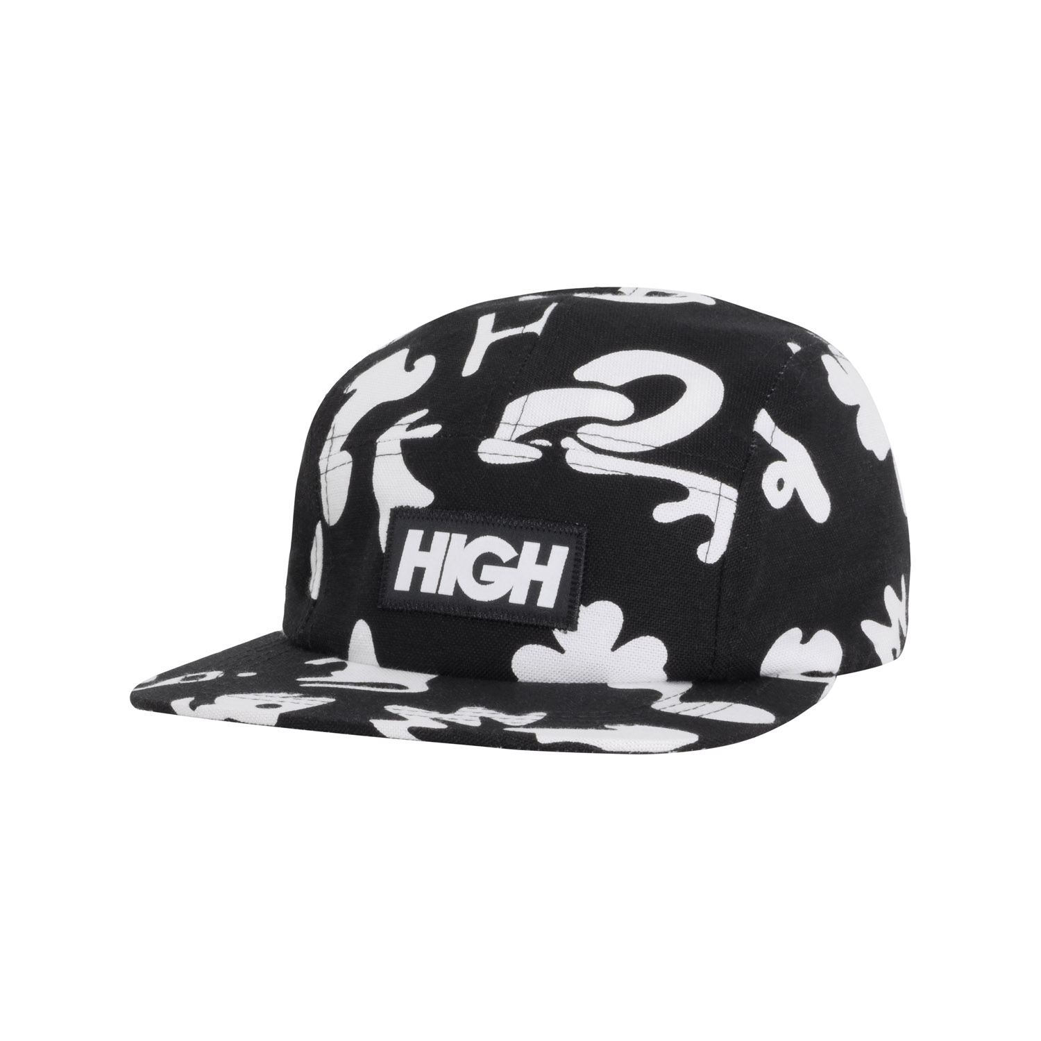 Boné 5 Panel High Crew Black - Street Wear Company