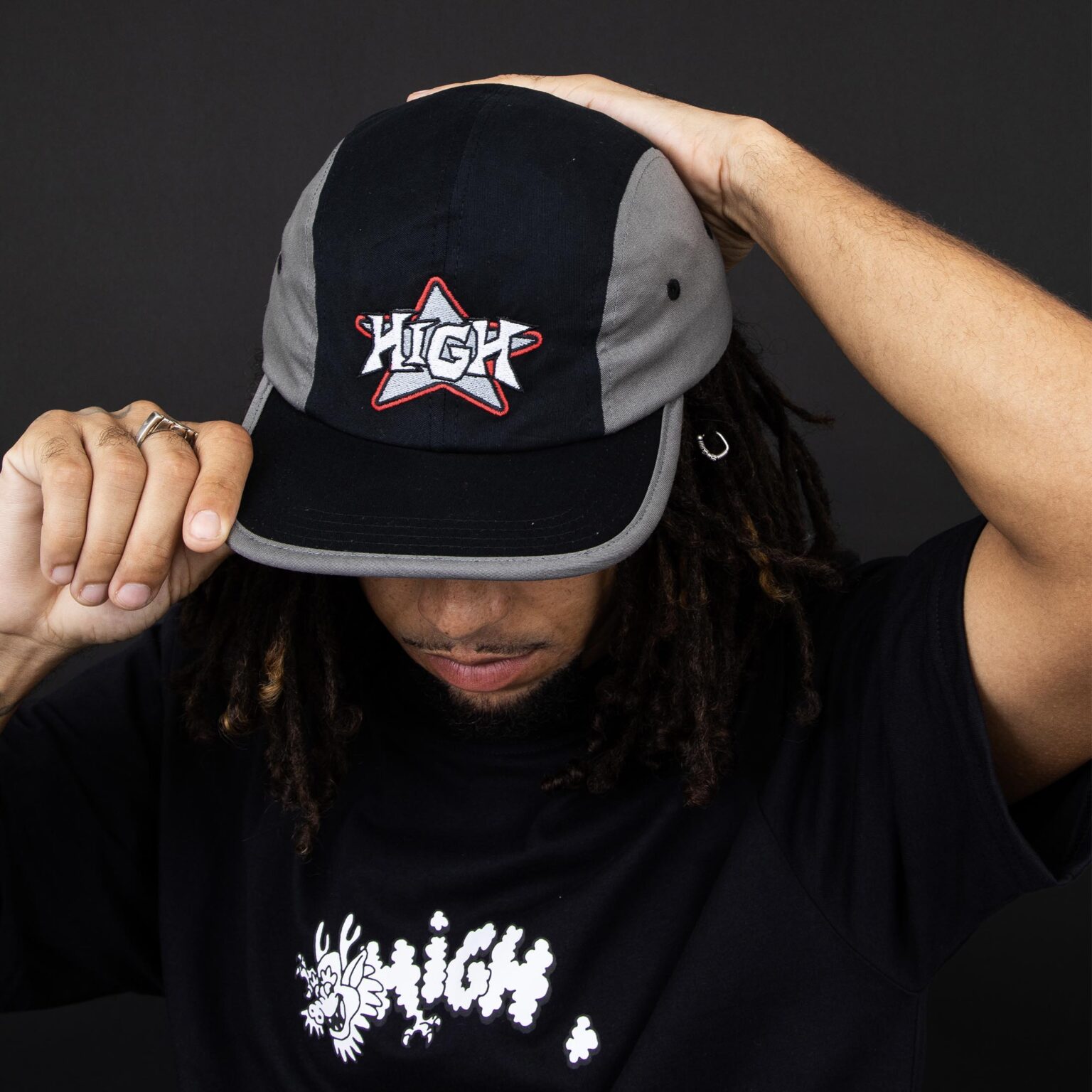 Boné High Company 5 Panel Blink Black - So High Urban Shop