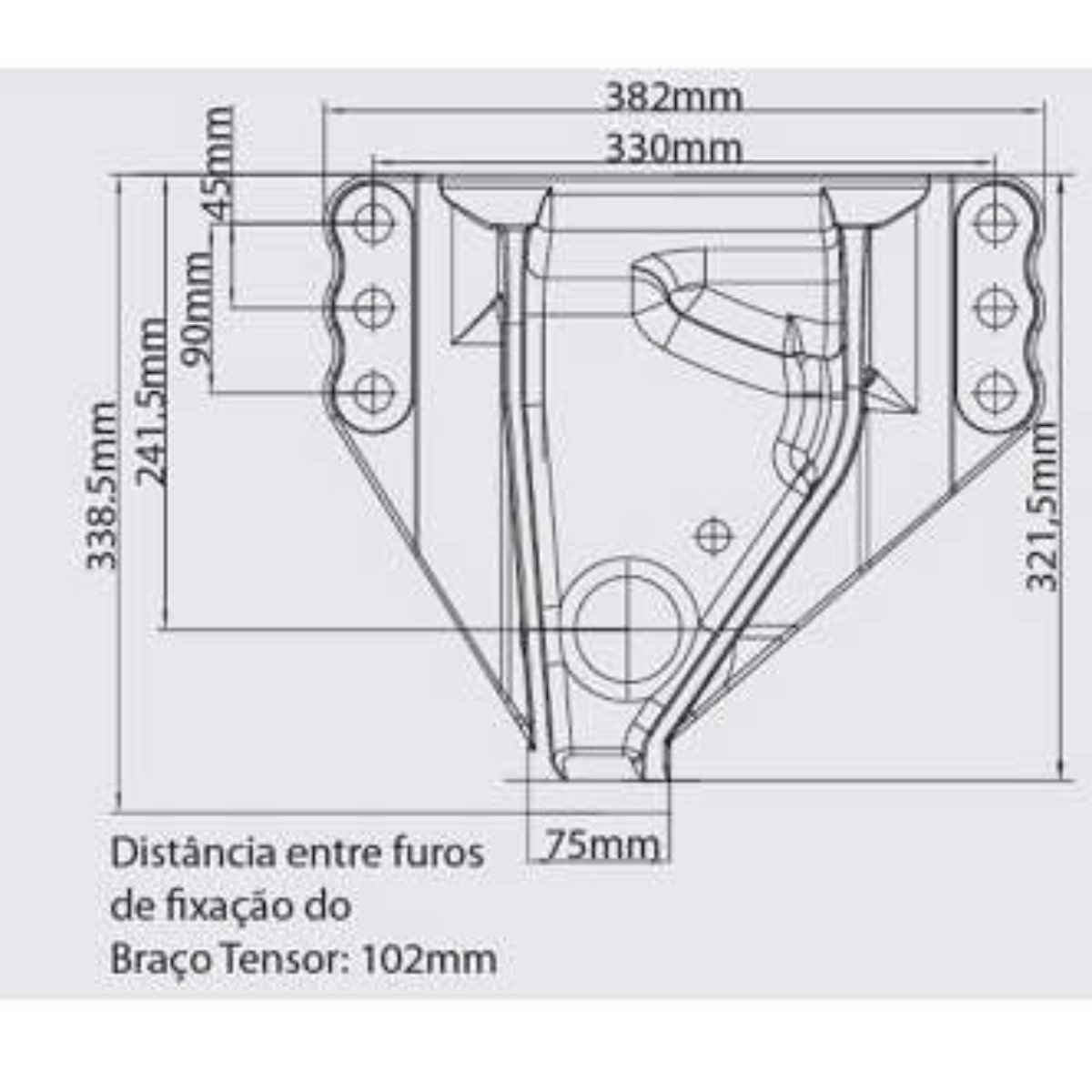Suporte Mola Diant Esquerdo Truck Volks Ford Cargo Volvo - TransFreios -  tudo em freios e outros componentes