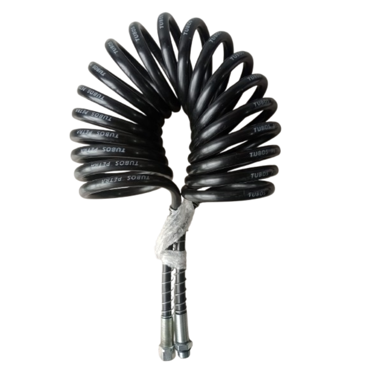 MANGUEIRA ESPIRAL MODERNA LIG CARRETA CAVALO M M16/FEMEA M16 6,500MM -  TransFreios - tudo em freios e outros componentes