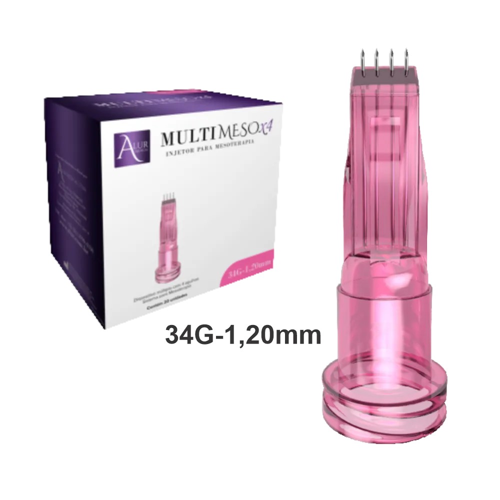 MultiMeso X4 34G-1,20mm (Caixa com 20 unidades) - Casa do Dermato -  Soluções em Dermatologia