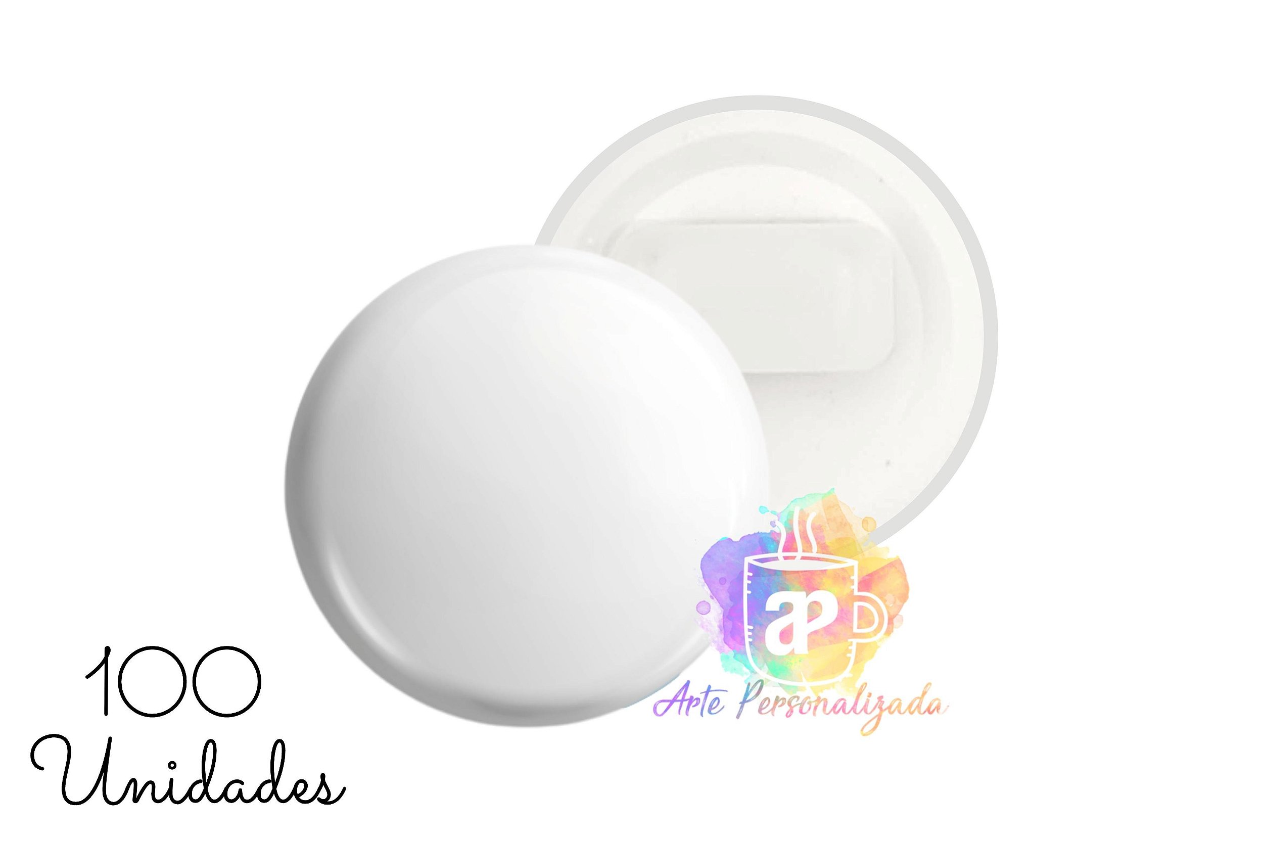 100 Bottons Ribbons Personalizados 4,5cm - Brindes Corporativos | Arte ...