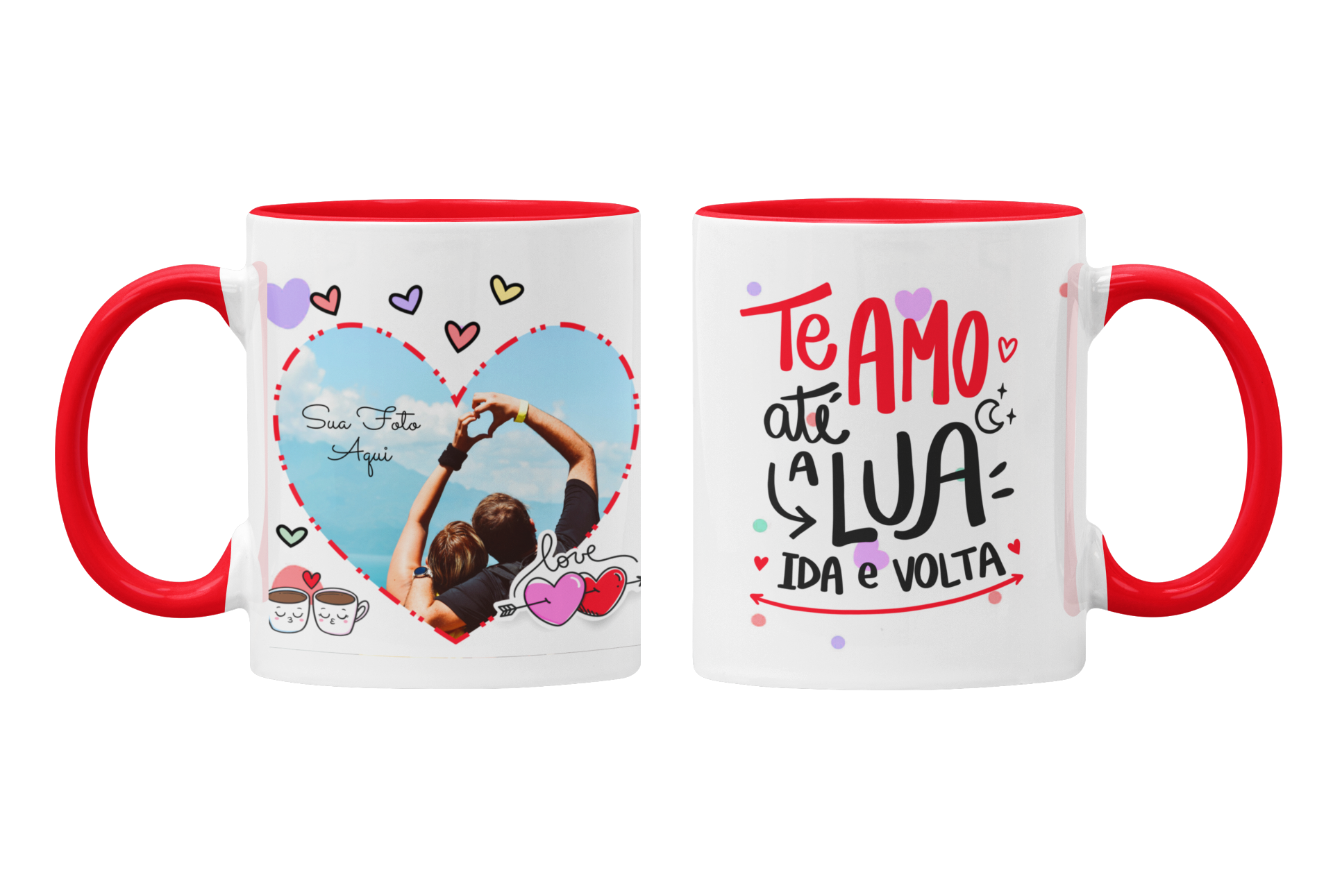 amo sua caneca dos Boobs  personalizada eu te amo para sua caneca