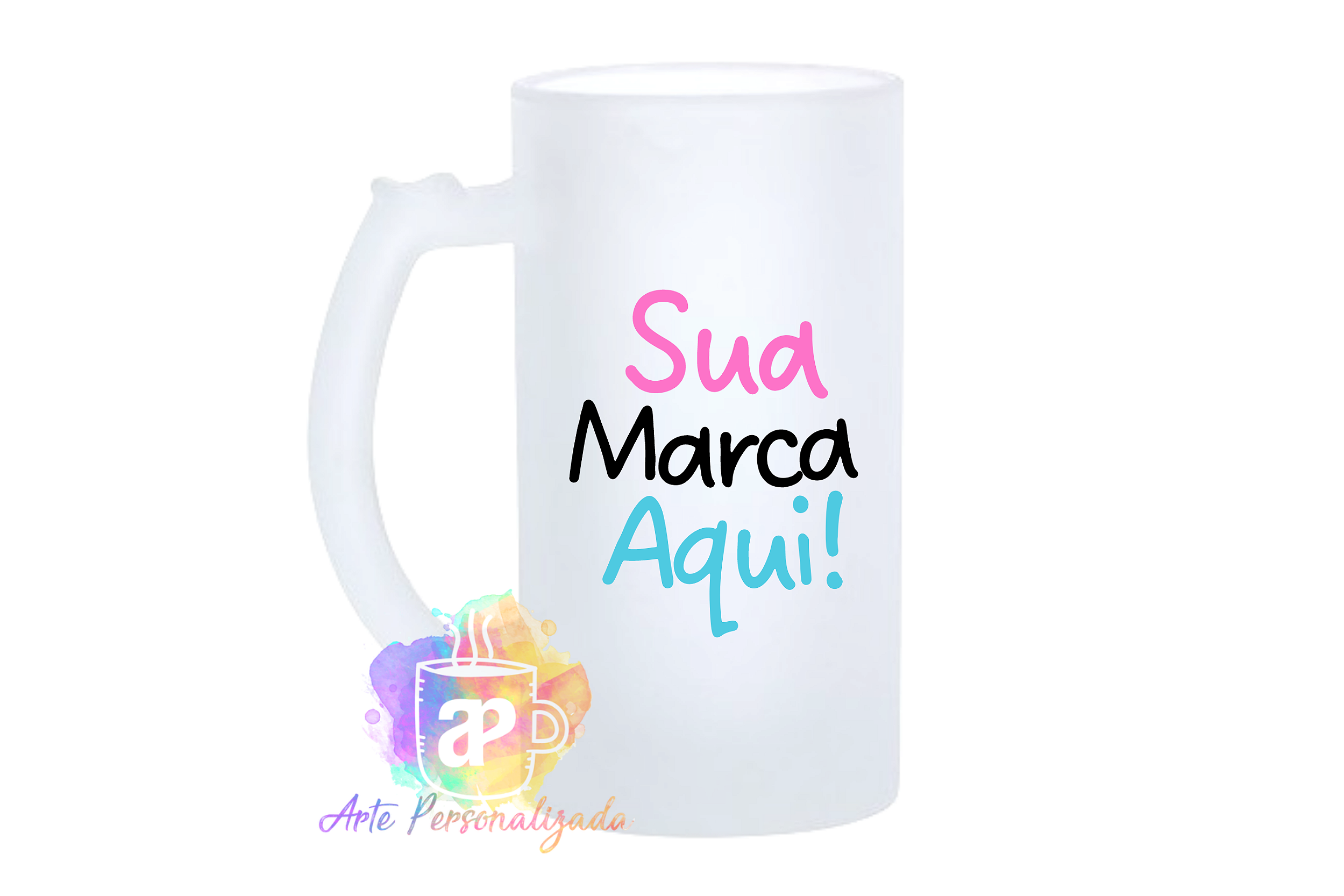 Caneca De Chopp Personalizada Vidro - Arte Personalizada