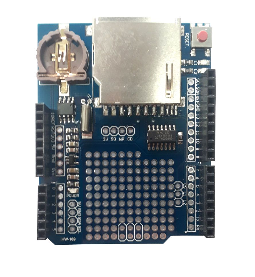 Shield Data Logger Com Rtc Ds1307 para Registro De Dados - PISCALED ...