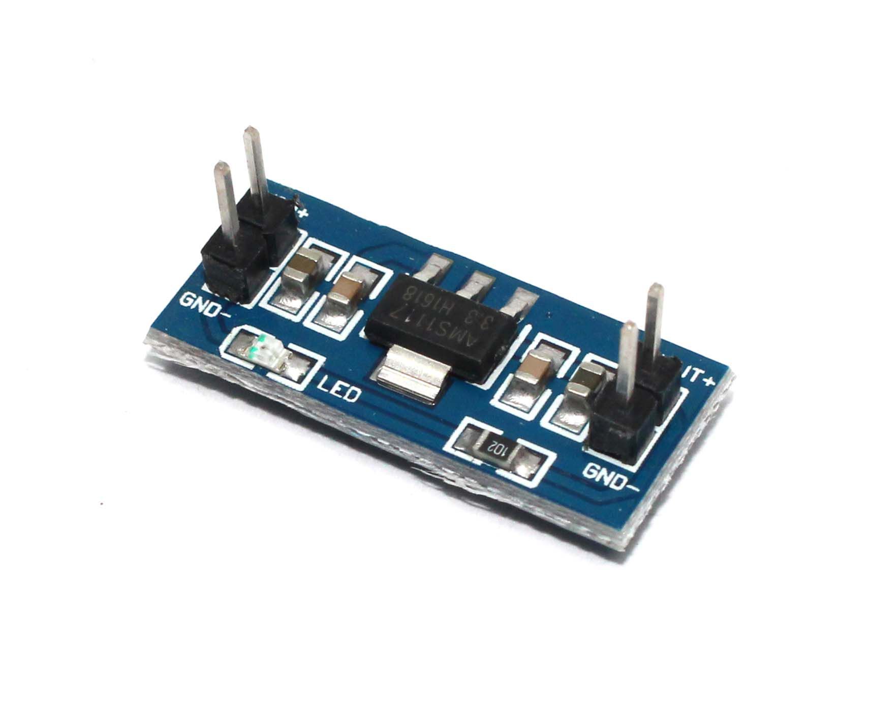 Módulo Regulador De Tensão 3.3v Ams1117 - PISCALED | Arduino | Componentes  eletrônicos | Motor de passo | Sensores