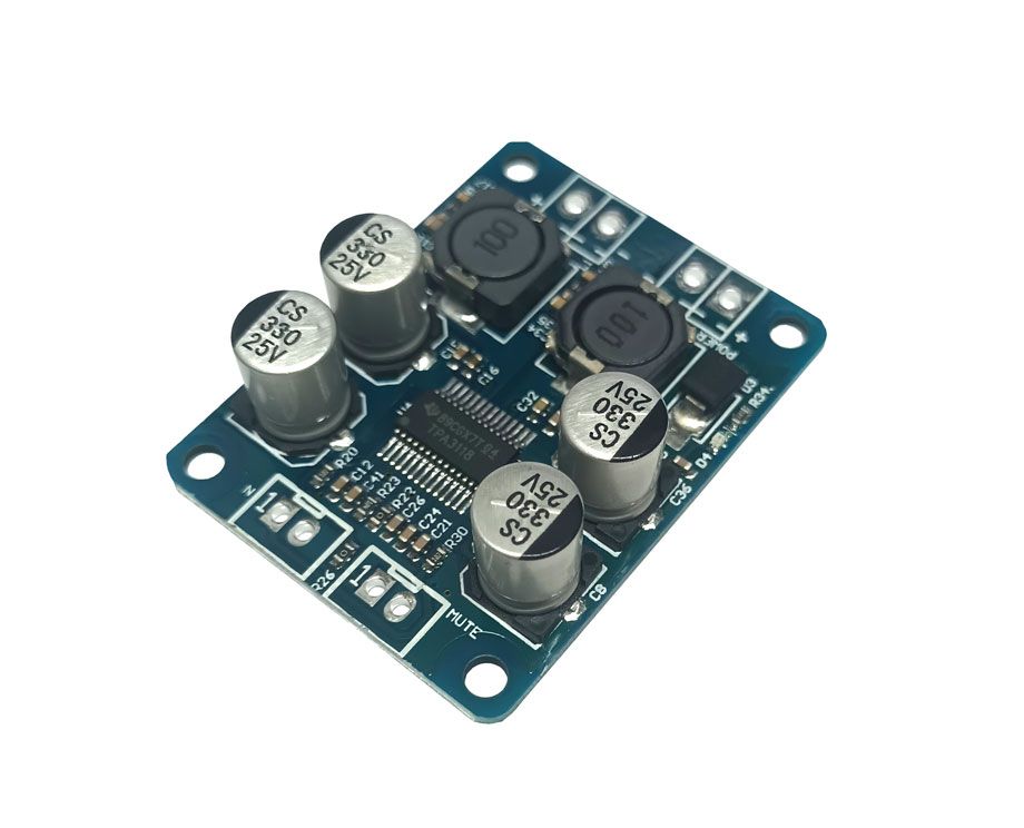 Placa Amplificador Som Digital 60 W Rms 12v até 24v Tpa3118 Mono - PISCALED  | Arduino | Componentes eletrônicos | Motor de passo | Sensores