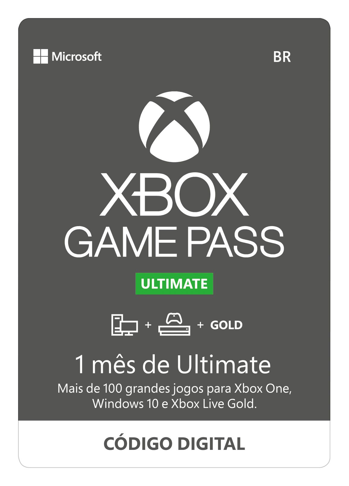 Assinatura Xbox Game Pass Ultimate Live Gold de 1 mês Reino Unido REGIÃO DA  UE