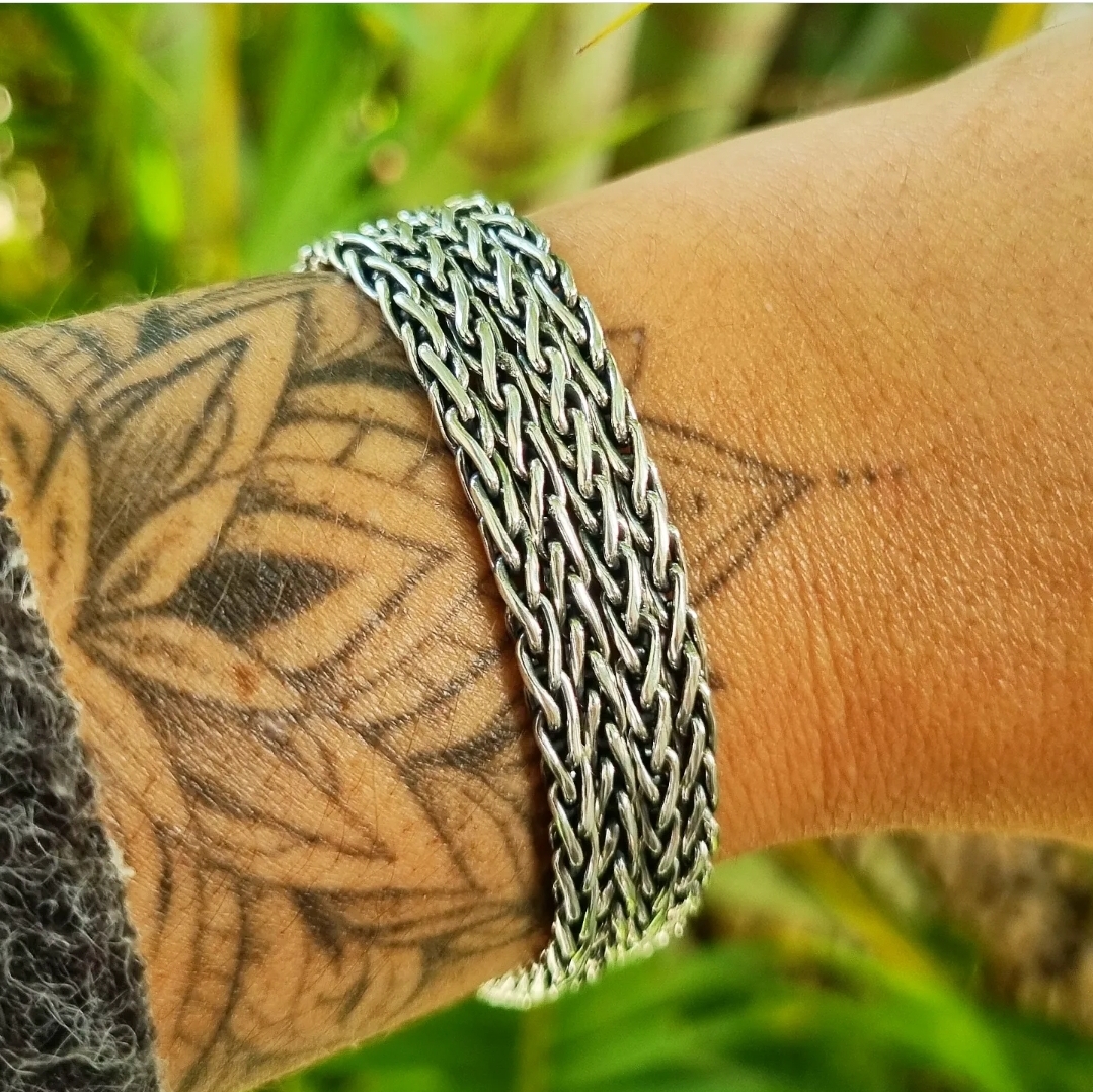 Pulseira Bali Qu Drupla Em Prata Aroeira Pratas