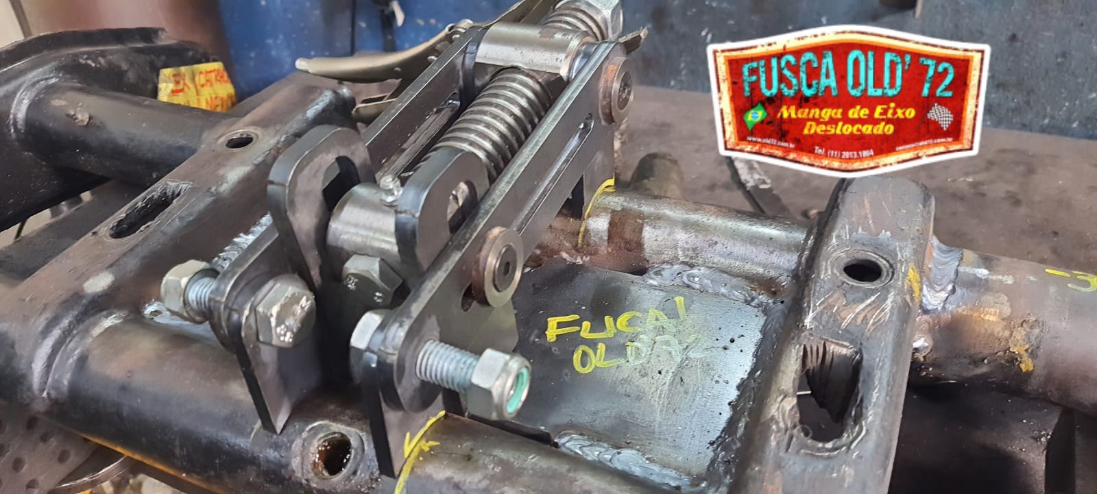 Catraca Mexicana Fusca Pivô Old 72 Manga De Eixo Deslocado