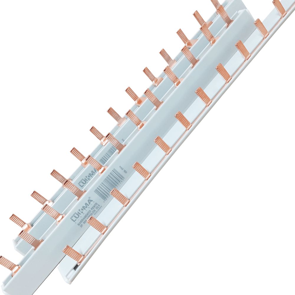 Barramento Pente 1P 63A 56 Polos 1 Metro - LUKMA - Mercadão Lojista