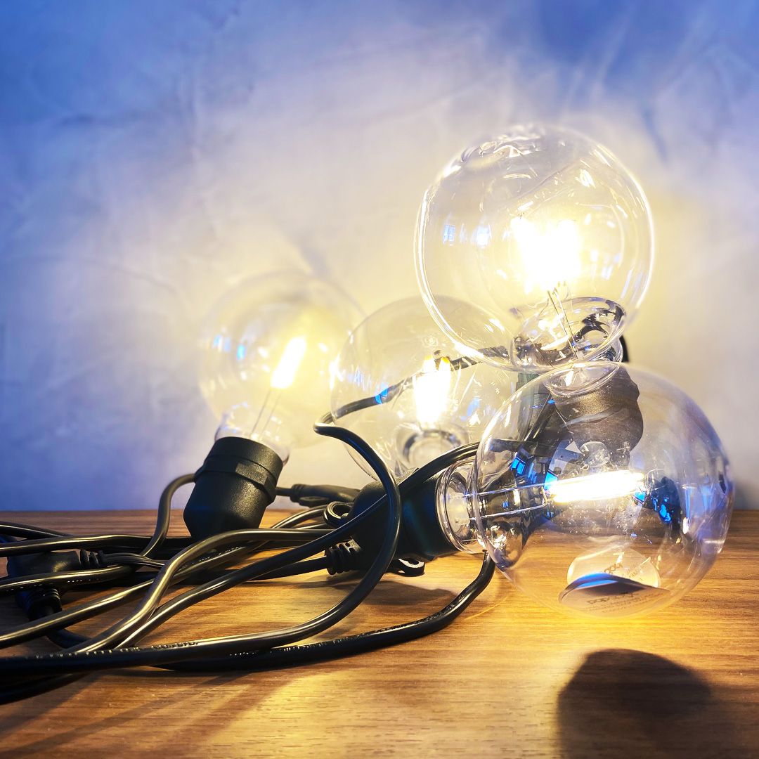 Varal de Lâmpadas Gambiarra 5m Externo Interno Pendente LED
