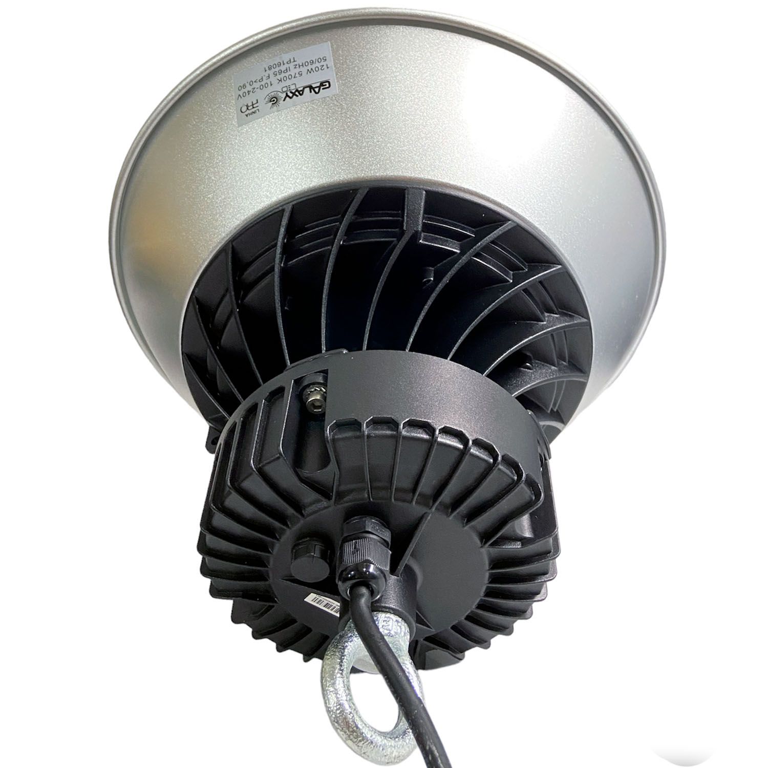 Luminária LED Industrial Galpão High Bay 120W Luz Branca 5700K Bivolt