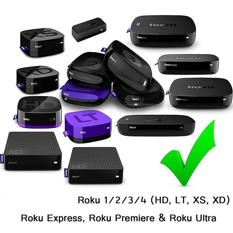 Control Roku Box Controle Remoto para Roku 1/ 2 /3 /4 / HD, LT, XS, XD, Roku Express ...