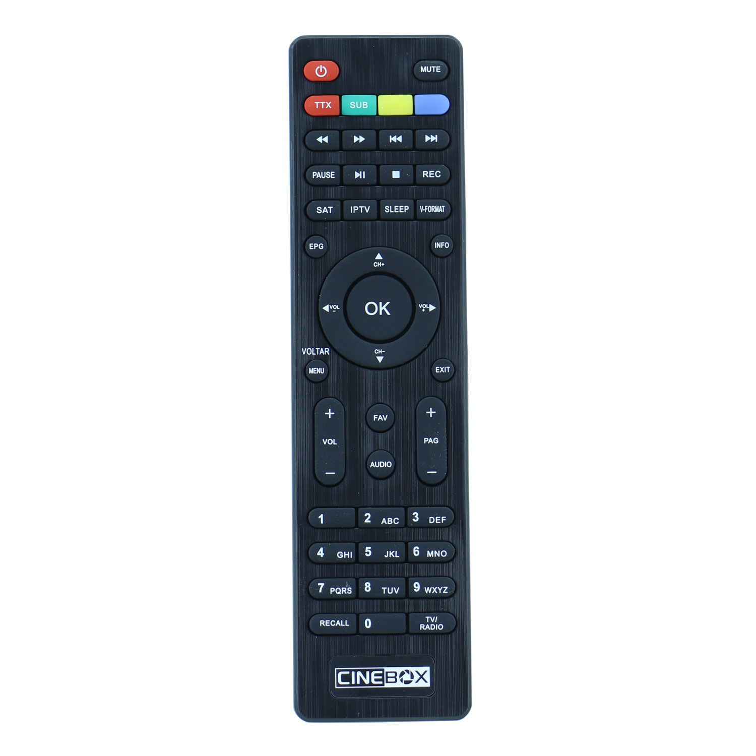 Controle Remoto para Cinebox Fantasia X Dual 2 Core - Tudo Sobre Controle  Remoto -Loja online de Controle Remoto