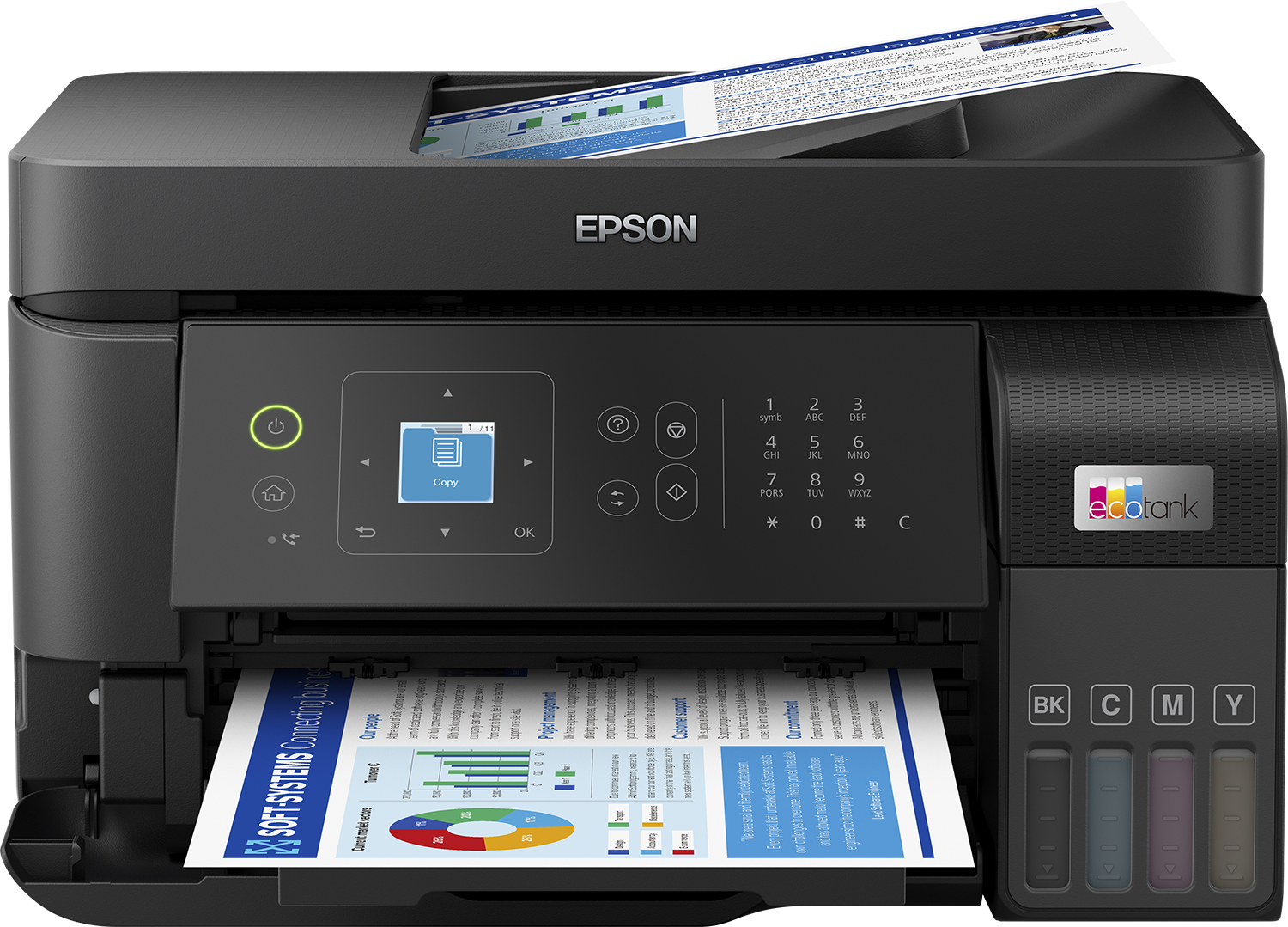Impressora Multifuncional Epson EcoTank L5590, ADF Automático