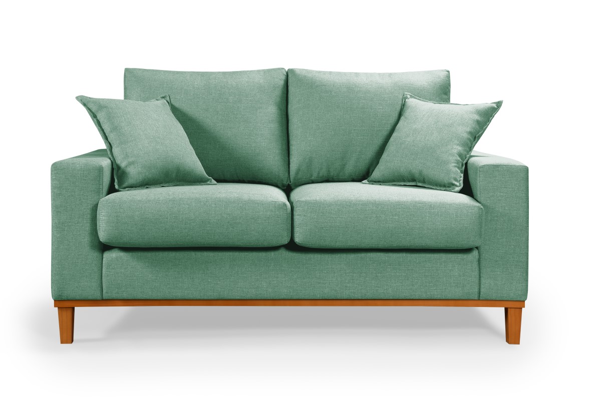 Jogo de Sofá 2 e 3 Lugares Living Istambul em Linho Verde Zargo