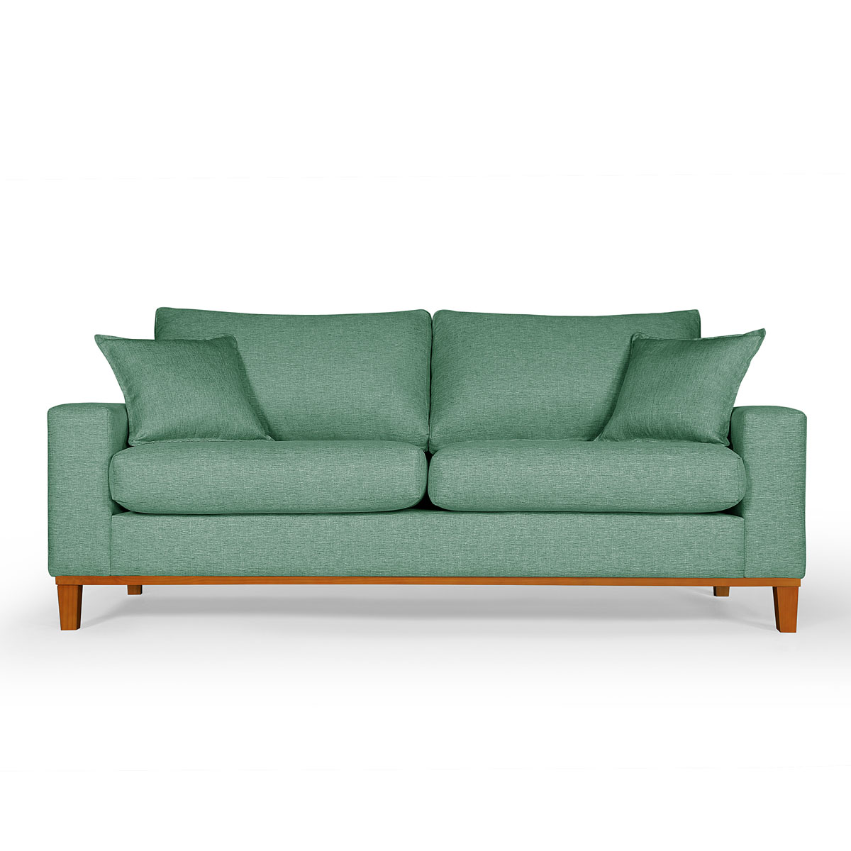 Jogo de Sofá 2 e 3 Lugares Living Istambul em Linho Verde Zargo