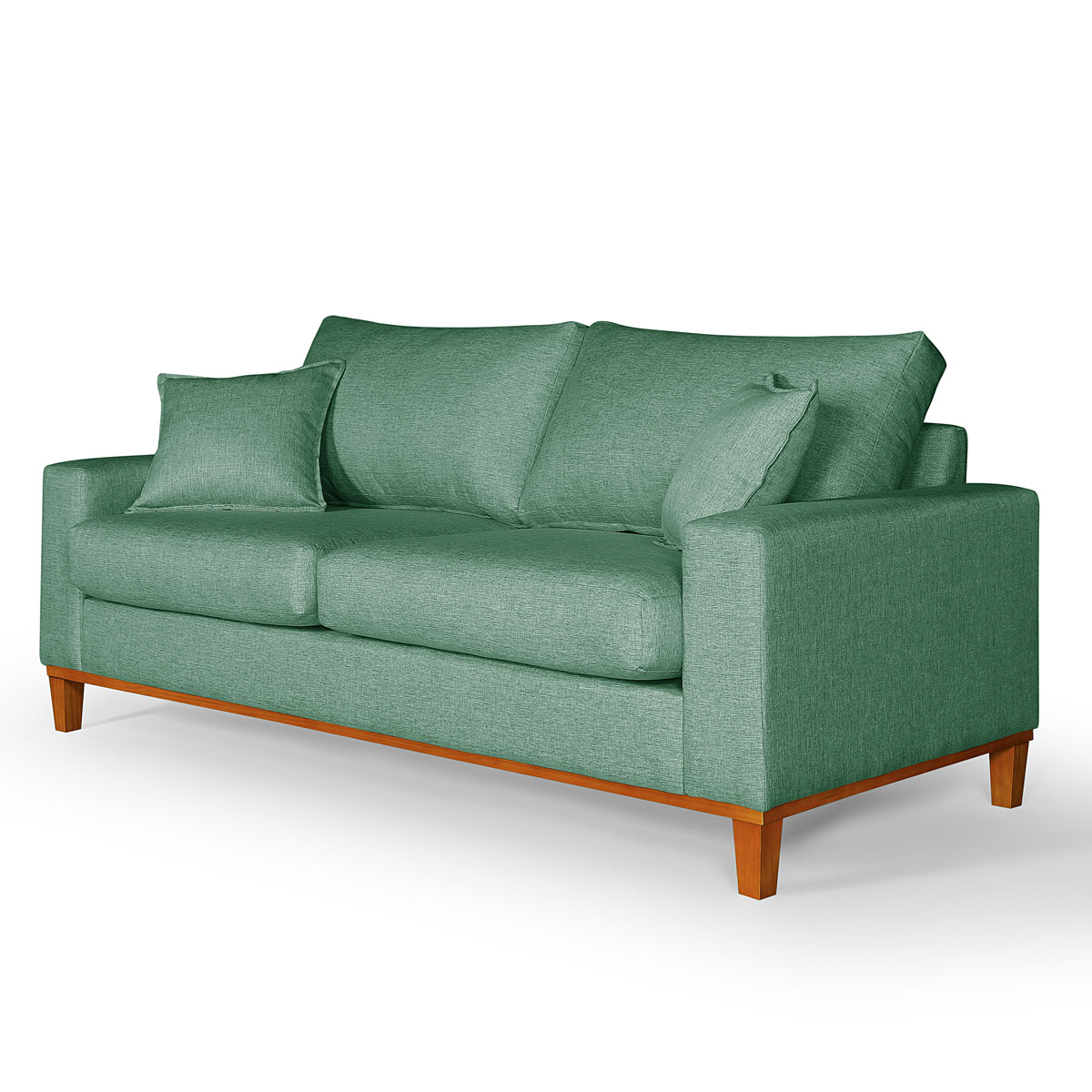 Jogo de Sofá 2 e 3 Lugares Living Istambul em Linho Verde Zargo
